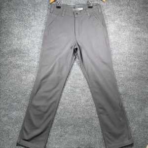 NEW Carhartt Rugged Flex Relaxed Fit Canvas Work Pant Mens 32x34 Gray BN2291-M